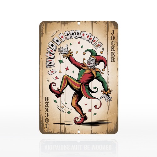 Vintage poker wall decor - vintage,