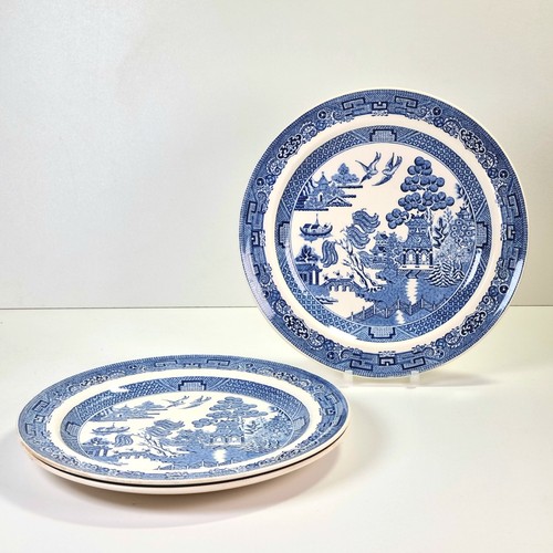 Wedgwood willow plates set 3 - willow, x