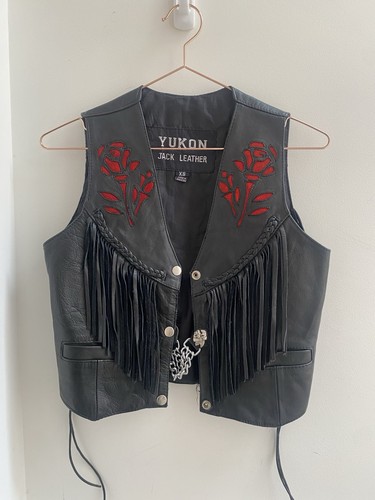 Vintage real leather hippie