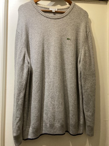 Lacoste grey wool crew - lacoste,