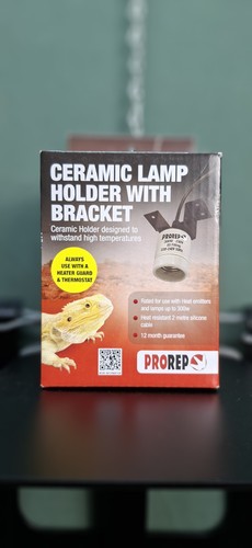 Prorep ceramic lamp holder - ceramic,