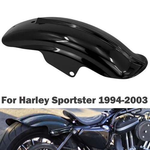 Black motorcycle rear fender - rear,