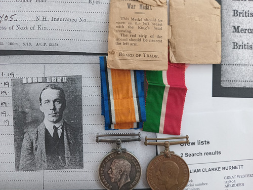Ww1 mercantile marine pair - ww1,