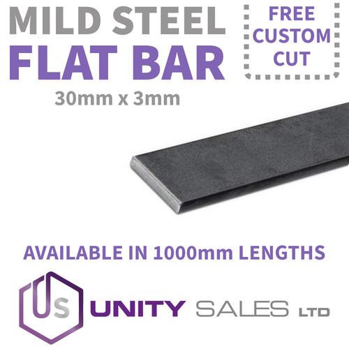 30mm 3mm mild steel flat - 3mm,
