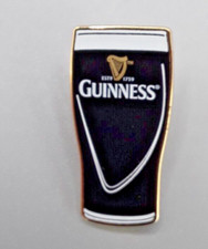 A New Guinness Pint Lapel Badge 3cm long. Famous Guinness logo.