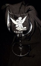 Engraved Tinkerbell Wine Glass