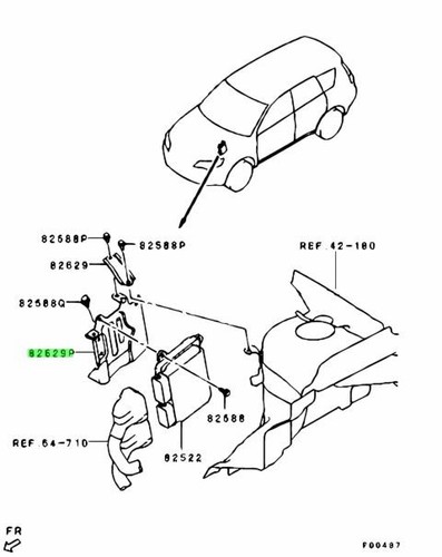 Bracket engine control - bracket,