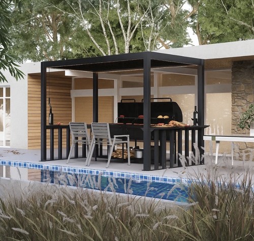 5m deluxe pergola - 2.5m, 1.5m