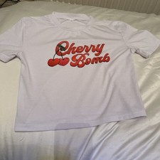 Cherry Bomb White T-shirt S
