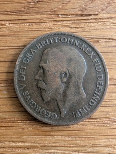 King george one - penny, coin