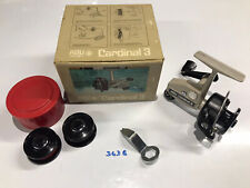 Abu Cardinal 3 Fixed Spool Fishing Reel With 2 Spare Spools In Box Sweden V RARE