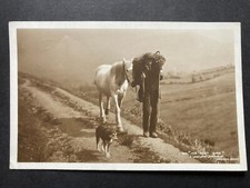 A Farmer with Horse & Sheep