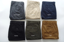 Mens Ex M&S REGULAR FIT Stretch Corduroy Trousers 7 Colours Size 30 to 44 BNWOT