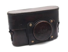 Leica Ic & If Brown Leather Camera Case w/ Space for Finder - Repaired