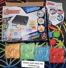 Avengers (Kinetic Style) Quick Sand Moulding Kit. Wet Day Fun Re usable Kids Toy
