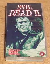Evil Dead 2 VHS Tape 1987