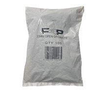 F4P Open Grommets - Rubber Open - 20mm Diameter. 100 Pcs