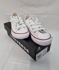 Converse Chuck Taylor All Star Low White Unisex Kids Trainers Size UK  1