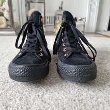 Converse Studded Black High Top Trainers UK 4.5 Chuck Taylor All Star