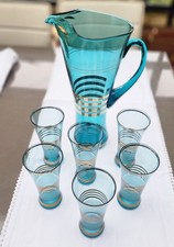 Vintage Teal Cocktail Jug