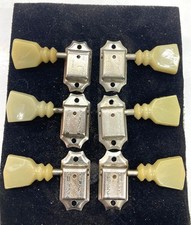Vintage Gibson Deluxe / Kluson double ring keystone Nickel guitar tuners 1968 ?