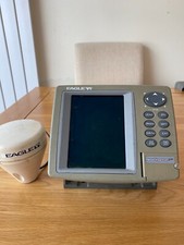 Eagle Lowrance Seacharter 500 GPS chartplotter with GPS antenna and mount