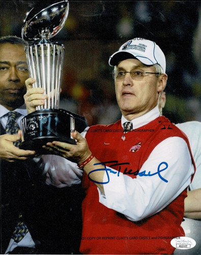 Jim tressel signed - signed, 8x10