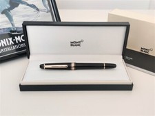 Mont Blanc Meisterstuck Black & Gold Fountain pen + MontBlanc Box