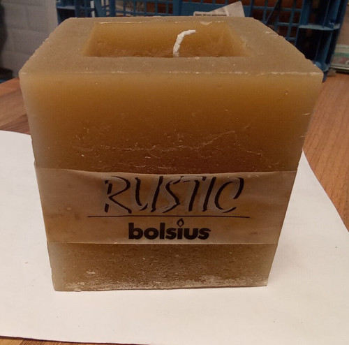 Rustic square candles - square,
