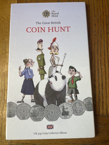 Coin hunt folder 50p - coin, complete