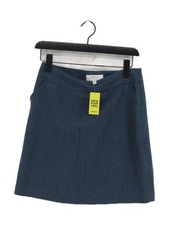 Quba Sails Women's Mini Skirt UK 10 Blue Wool