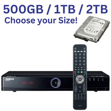 Humax HDR-FOX T2 Freeview 500GB 1TB 2TB Twin Tuner HD Recorder Receiver Box HDMI