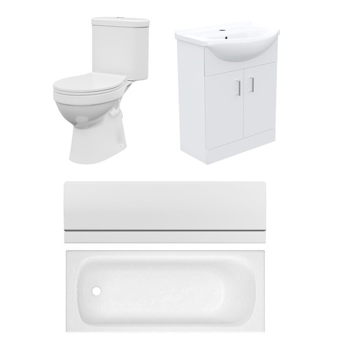 Bathroom suite 1500mm - 1500mm, bathtub