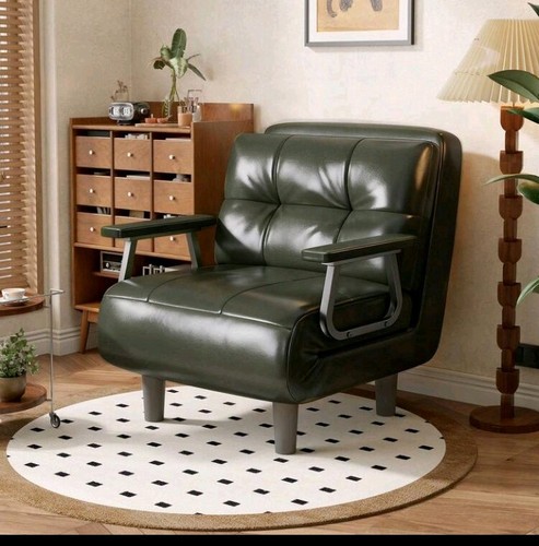 Seater sofa bed faux leather - seater,