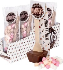Danny's Premium Hot Chocolate Spoons with Marshmellows | 4 x Large 50g | Mighty