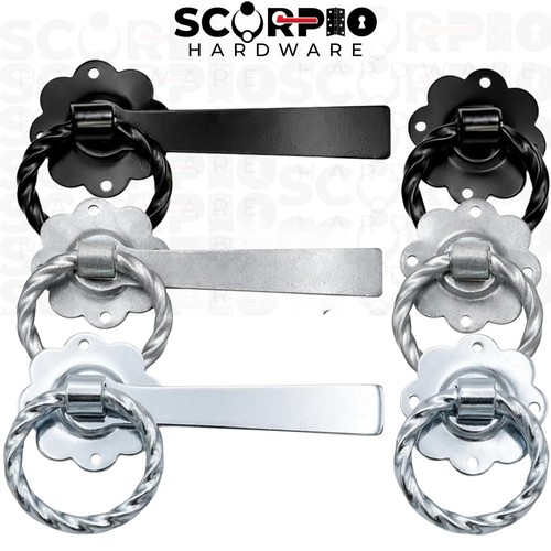 Twisted ring gate latch heavy - gate,