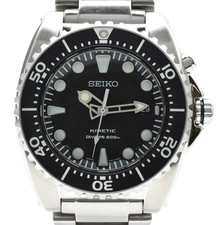 【NEAR MINT】 SEIKO Prospex Kinetic Diver's 200m SBCZ011 5M62-0BL0 Black Watch
