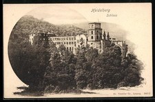 Postcard Heidelberg, Castle in