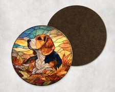 Beagle Dog Autumn Leaves