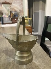 Vintage Brass Mini Coal Bucket