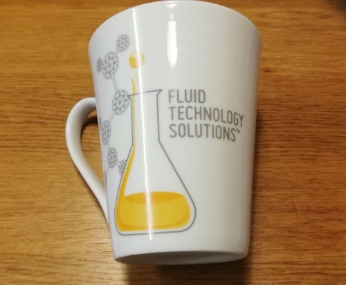 Mercedes white mug - white, fluid