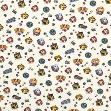 100% Cotton Digital Fabric Paw