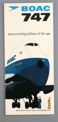 Boac boeing 747 - 747, vintage