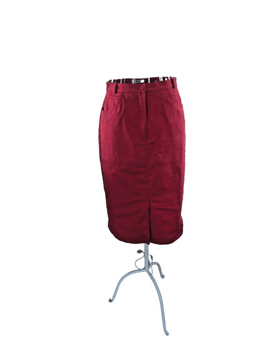 Red hucke cotton - cotton, skirt