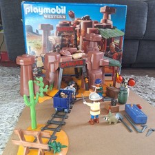 VINTAGE PLAYMOBIL 5246 WILD WEST WESTERN GOLD MINE BOXED