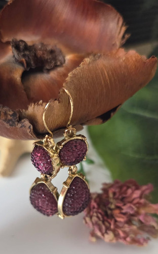 Vintage amethyst sugar druzy - vintage,