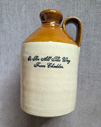 Vintage stoneware cider flagon - vintage,