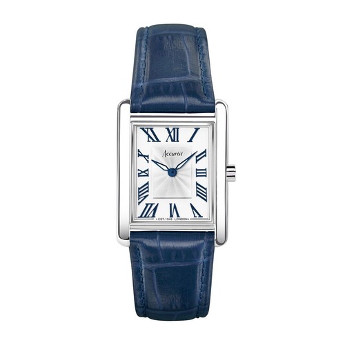 Accurist rectangle ladies blue - ladies,