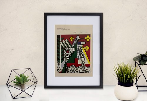 Roy lichtenstein hand signed - lichtenstein, hand-signed