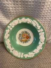George Jones Hand Painted Majolica Floral Bowl